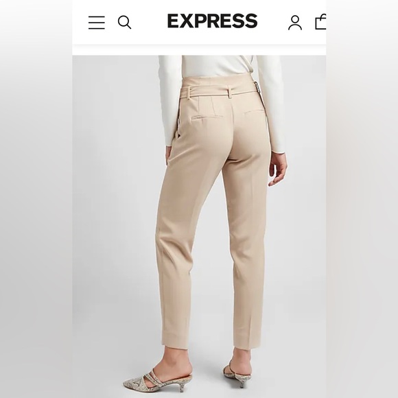 Express super high waisted belted ankle pant size 12s NWT! - Picture 2 of 13